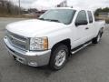 2013 Summit White Chevrolet Silverado 1500 LT Extended Cab 4x4  photo #2