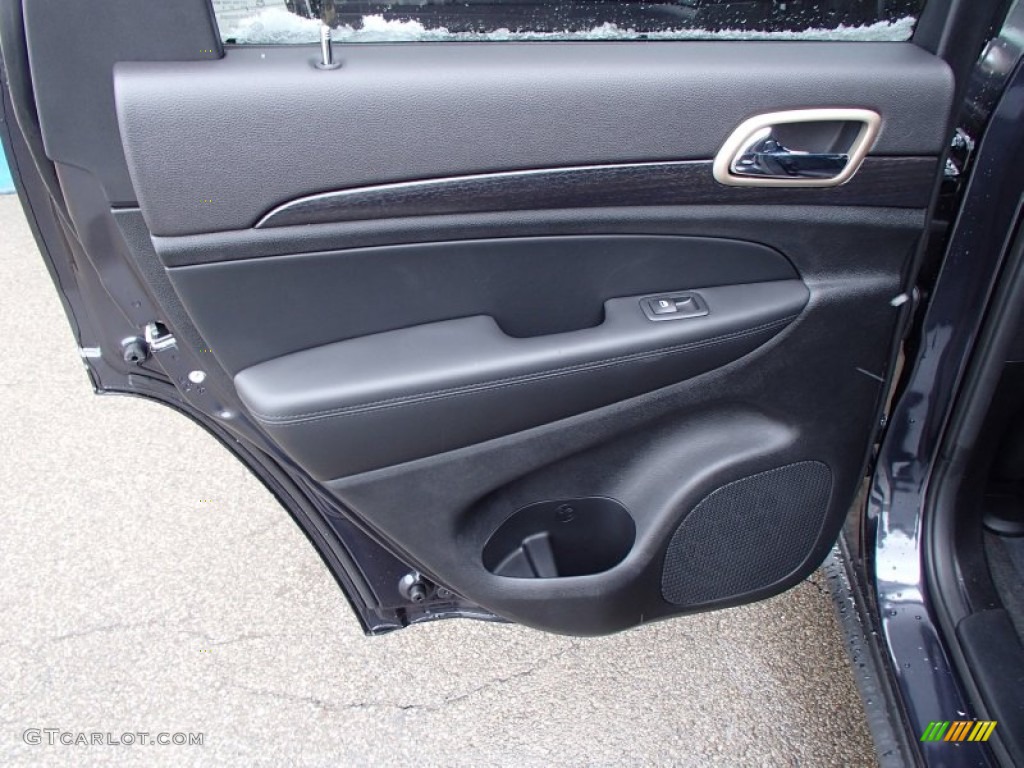 2014 Jeep Grand Cherokee Laredo 4x4 Morocco Black Door Panel Photo #77820972