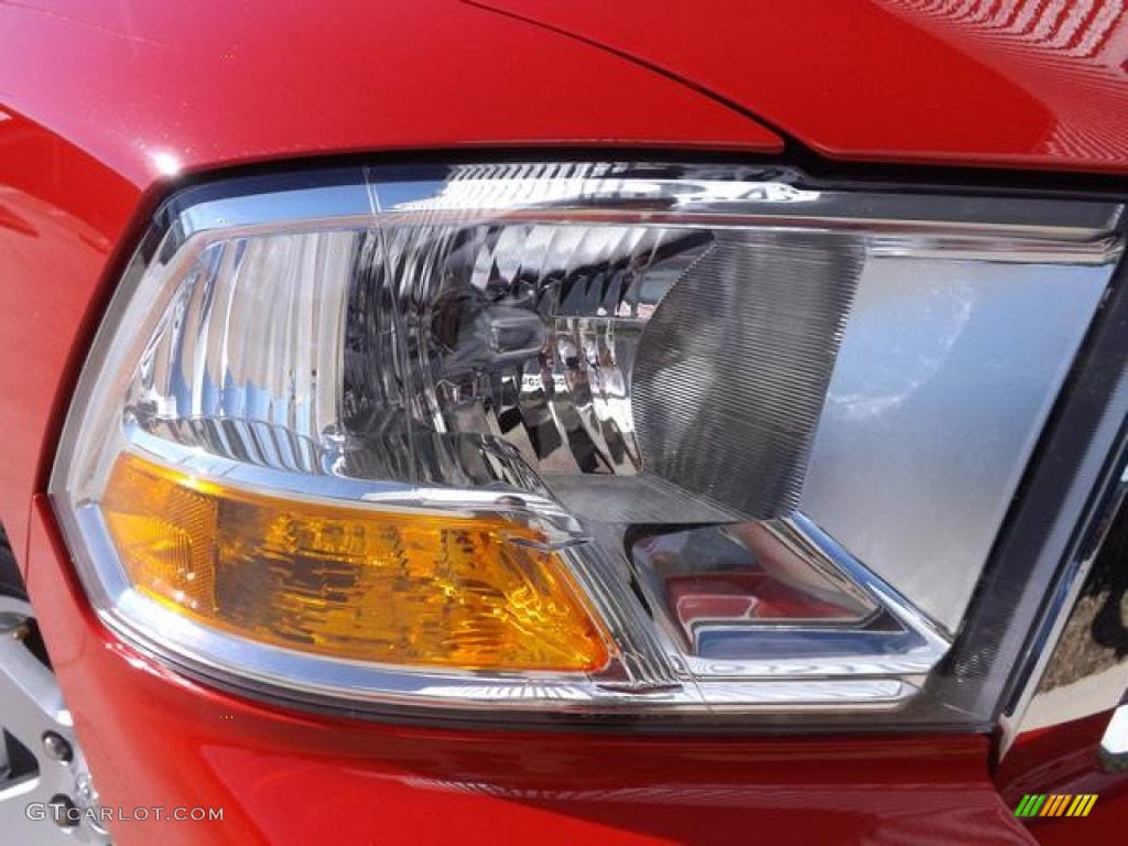 2012 Ram 1500 SLT Quad Cab - Flame Red / Dark Slate Gray/Medium Graystone photo #13