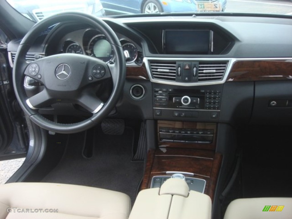 2010 Mercedes-Benz E 350 Sedan Almond Beige Dashboard Photo #77821142