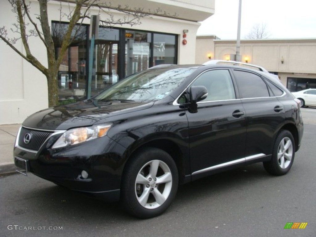 2010 RX 350 AWD - Obsidian Black / Parchment/Brown Walnut photo #1