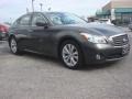 2011 Storm Front Gray Infiniti M 56 Sedan  photo #2