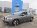 2013 Polished Metal Metallic Honda Civic EX Sedan  photo #1