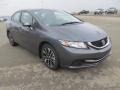2013 Polished Metal Metallic Honda Civic EX Sedan  photo #5