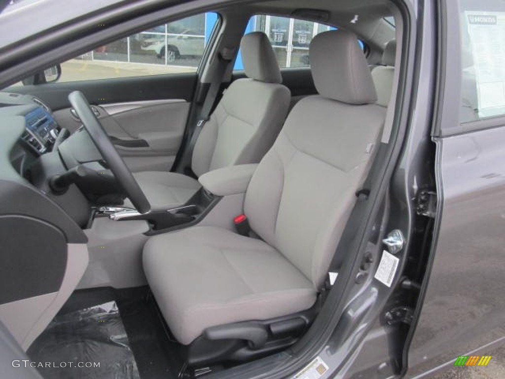 2013 Civic EX Sedan - Polished Metal Metallic / Gray photo #7