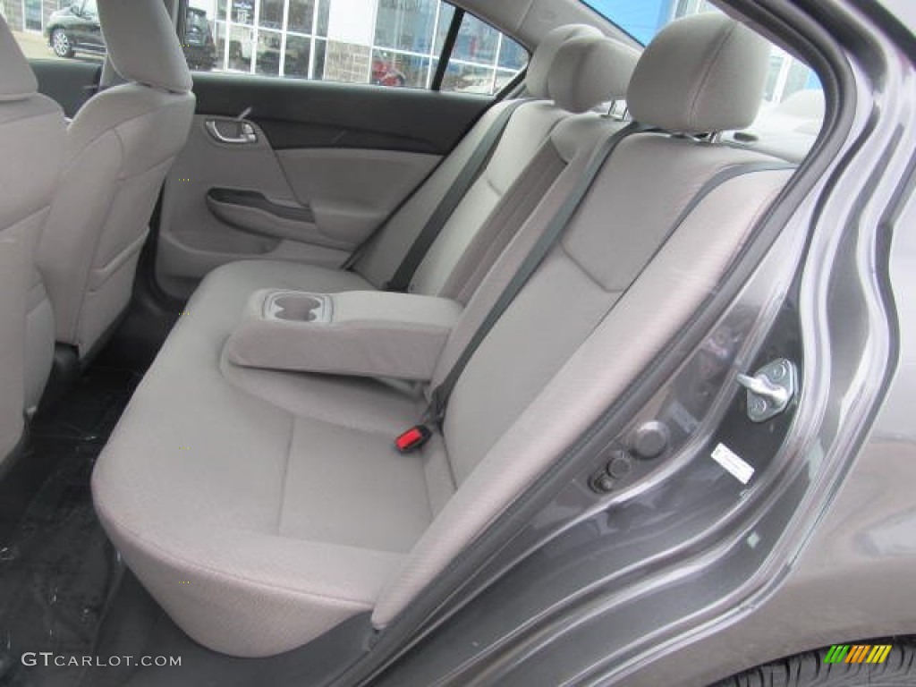 2013 Civic EX Sedan - Polished Metal Metallic / Gray photo #8