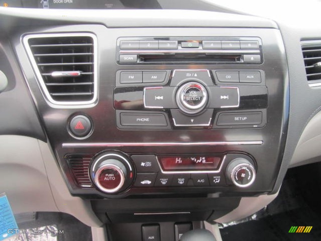 2013 Civic EX Sedan - Polished Metal Metallic / Gray photo #12