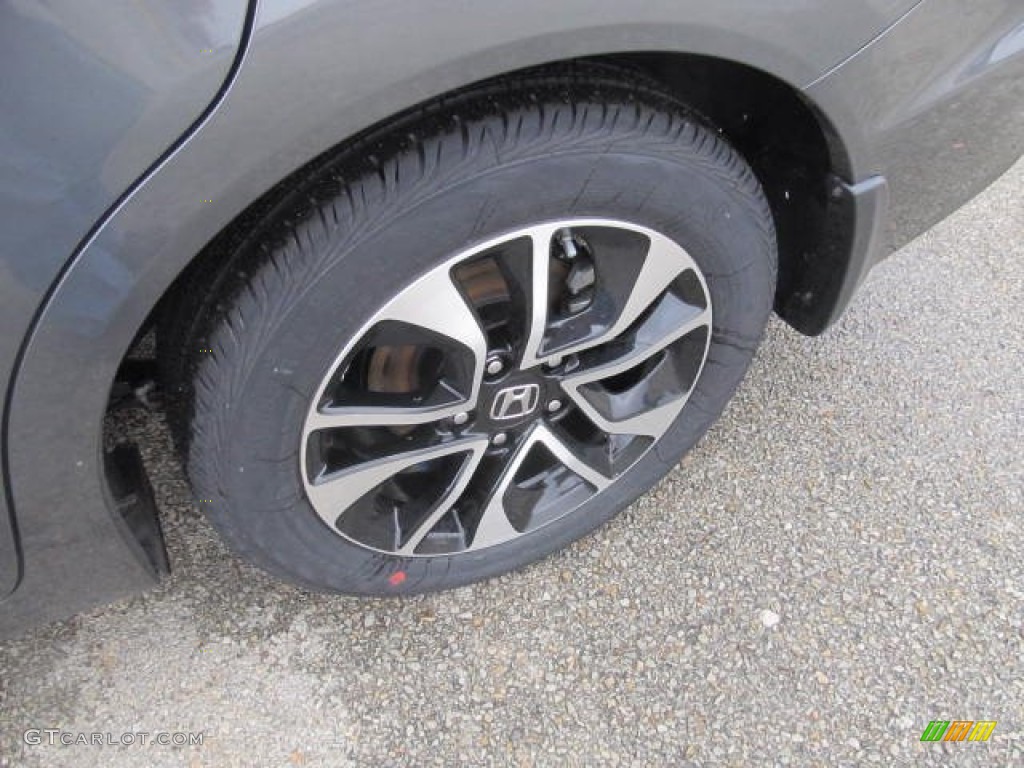 2013 Civic EX Sedan - Polished Metal Metallic / Gray photo #16