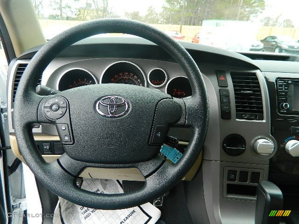 2013 Tundra CrewMax - Super White / Sand Beige photo #4