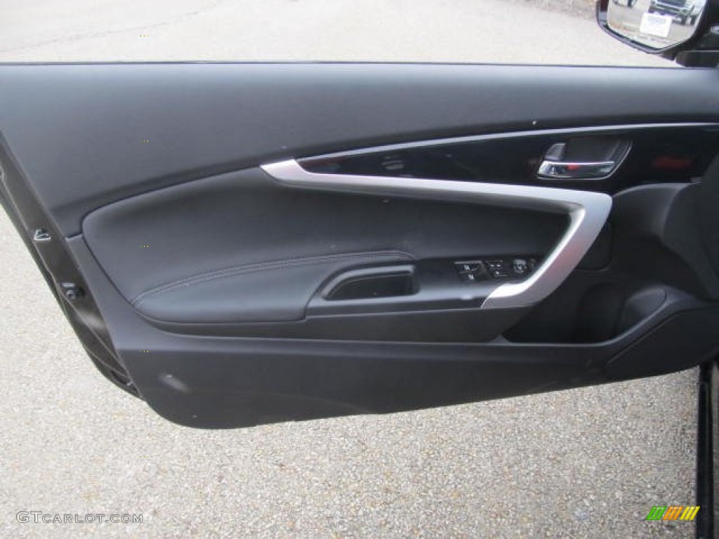 2013 Honda Accord EX Coupe Black Door Panel Photo #77822778
