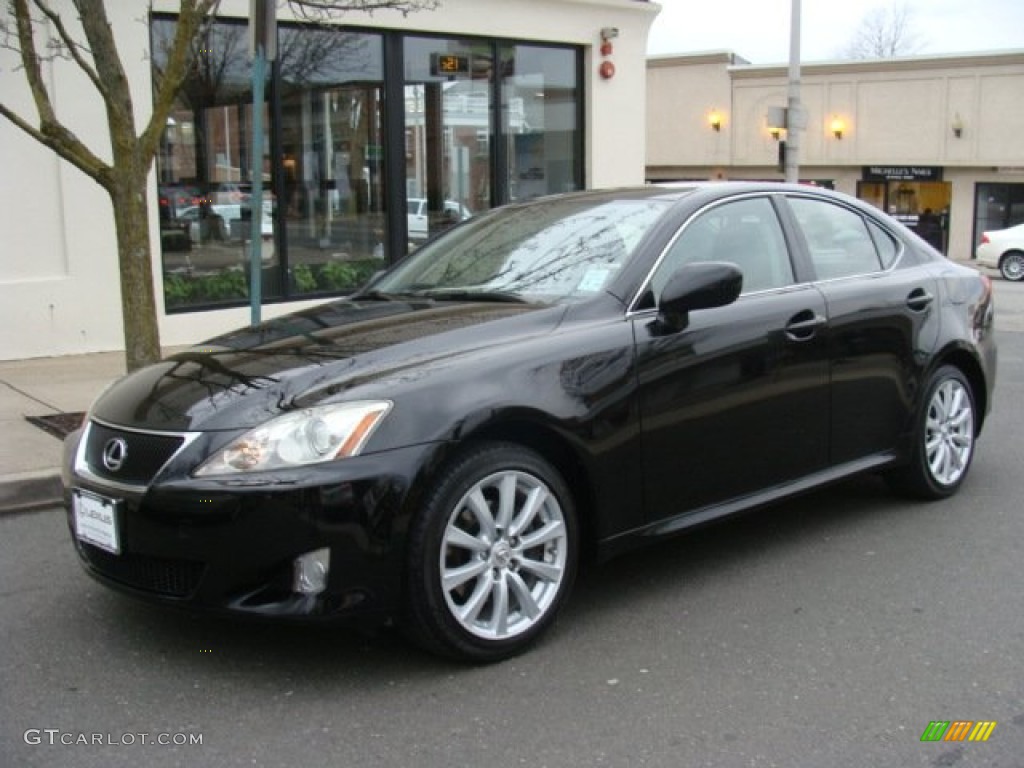 2008 IS 250 AWD - Obsidian Black / Black photo #1