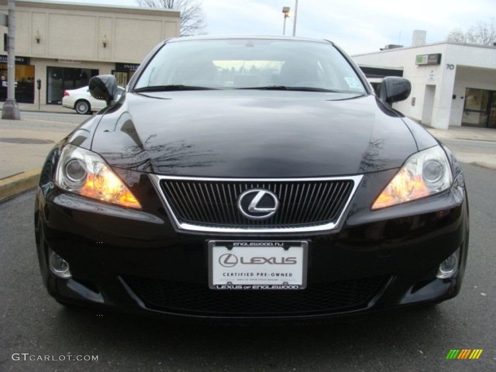 2008 IS 250 AWD - Obsidian Black / Black photo #2