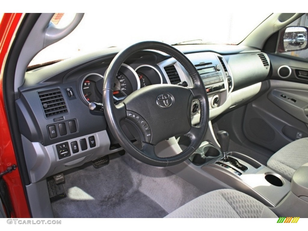 Graphite Gray Interior 2011 Toyota Tacoma V6 SR5 Access Cab 4x4 Photo #77823393