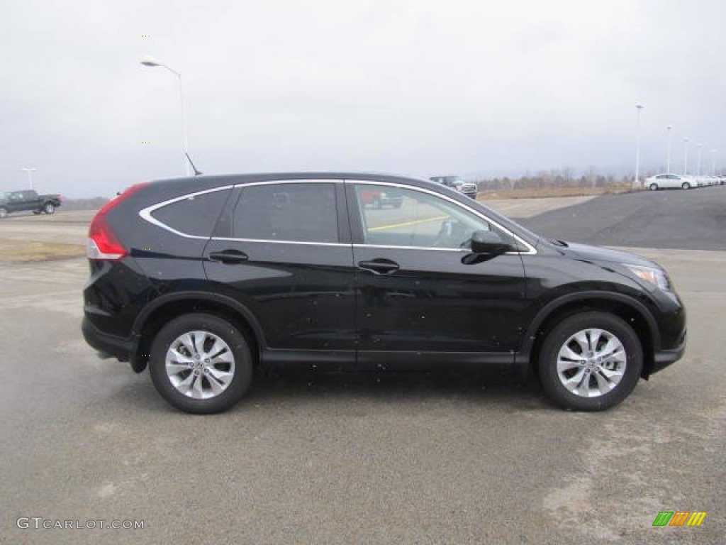 2013 CR-V EX AWD - Crystal Black Pearl / Black photo #4