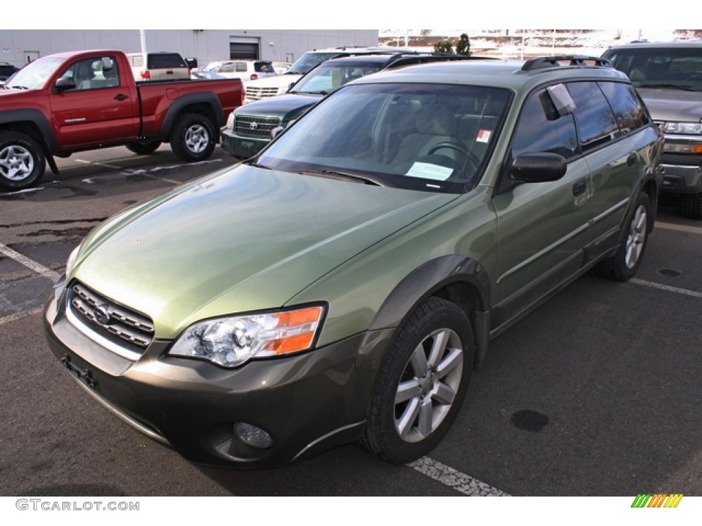 2006 Outback 2.5i Wagon - Willow Green Opalescent / Taupe photo #4