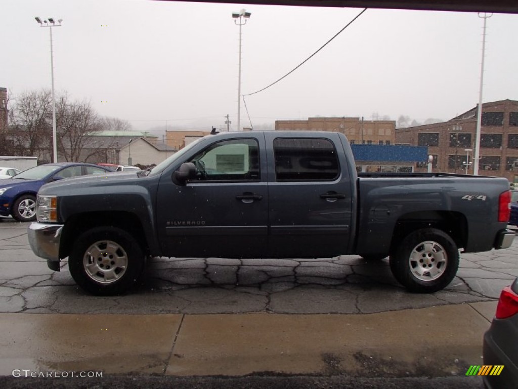 2013 Silverado 1500 LT Crew Cab 4x4 - Blue Granite Metallic / Ebony photo #5