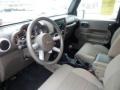 2008 Jeep Wrangler Dark Khaki/Medium Khaki Interior Prime Interior Photo