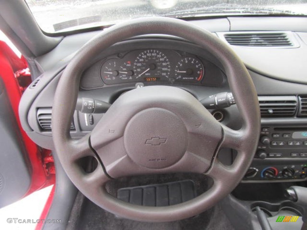 2004 Chevrolet Cavalier Coupe Graphite Steering Wheel Photo #77825151