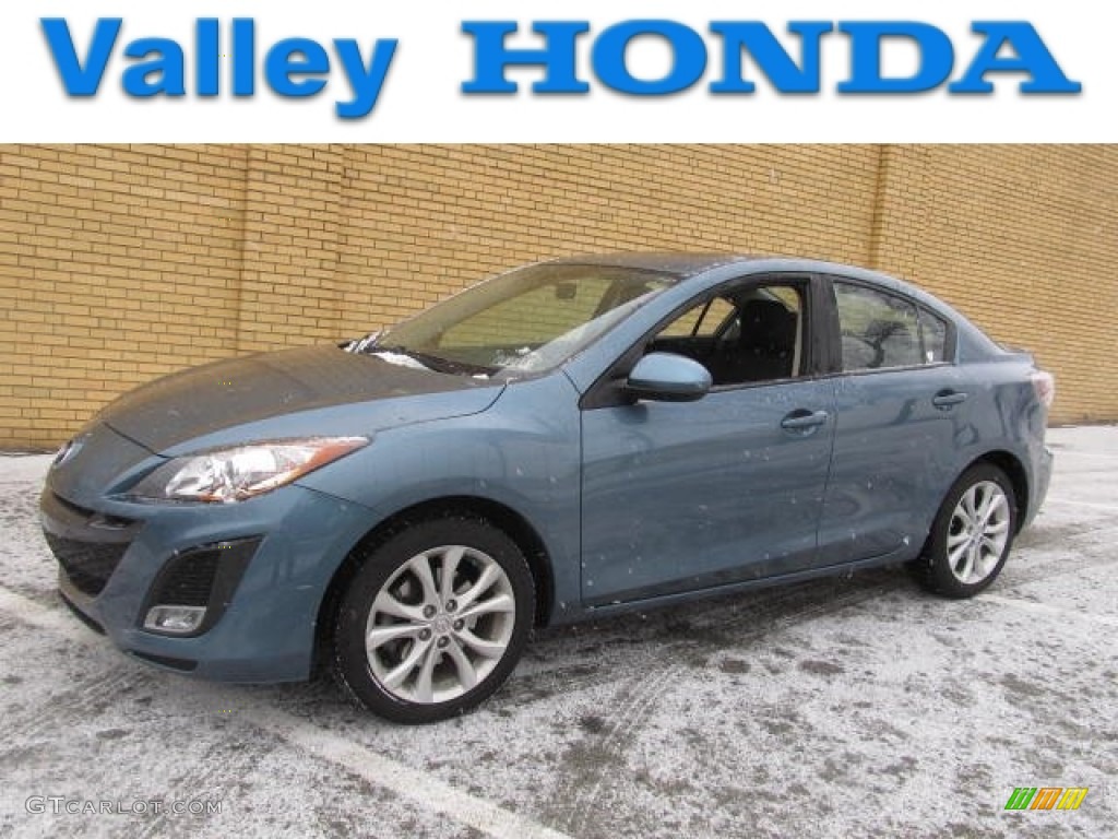 2011 MAZDA3 s Sport 4 Door - Gunmetal Blue Mica / Black photo #1