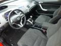 Black 2008 Honda Civic EX Coupe Interior Color