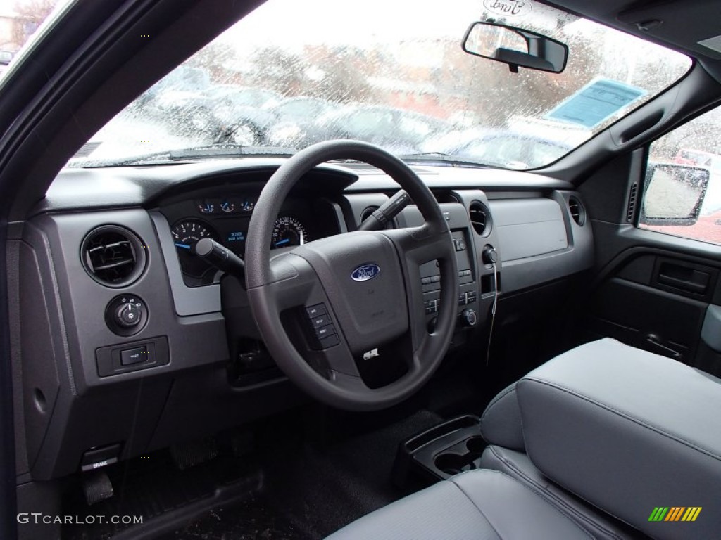 2013 Ford F150 XL Regular Cab 4x4 Steel Gray Dashboard Photo #77825935