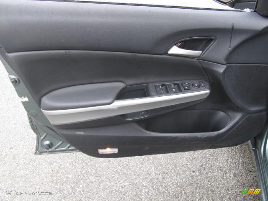 2010 Honda Accord EX-L V6 Sedan Black Door Panel Photo #77826563