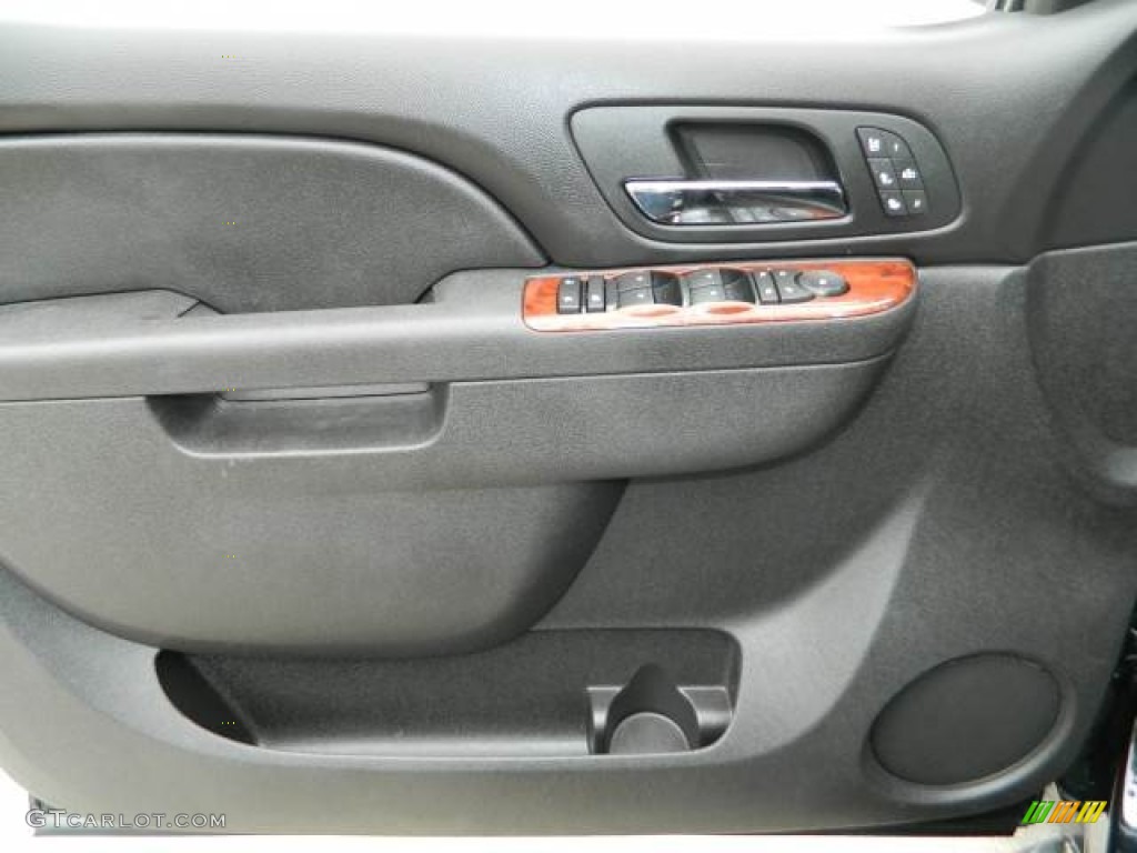 2012 Chevrolet Suburban LTZ Ebony Door Panel Photo #77827335