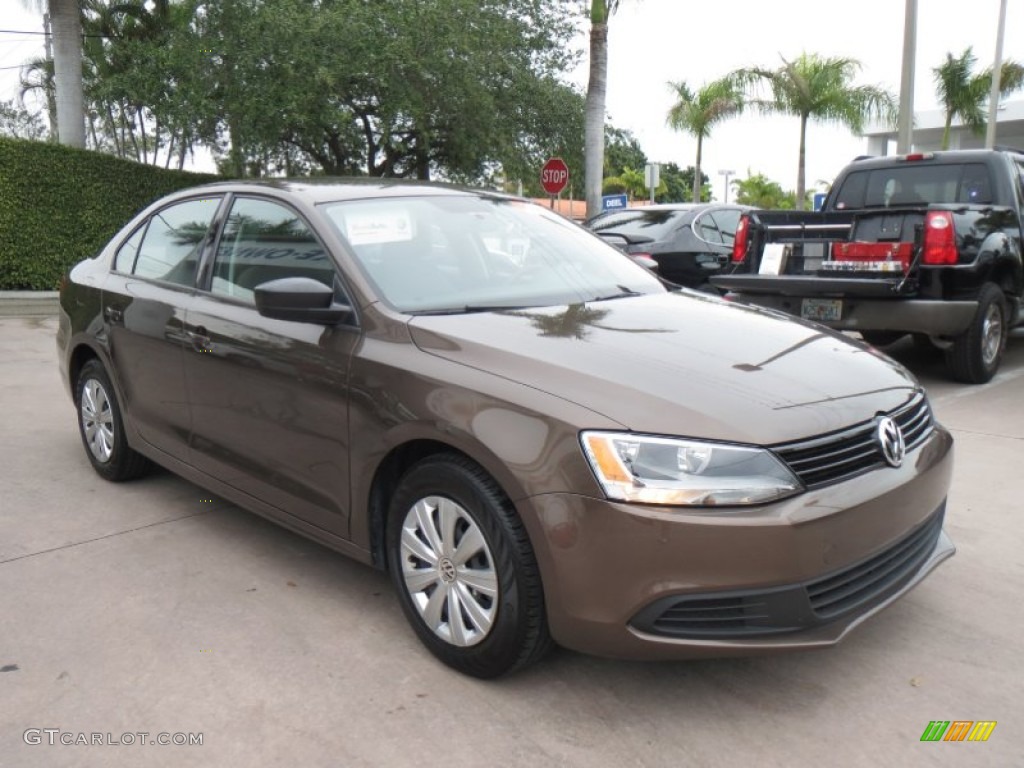 Toffee Brown Metallic 2011 Volkswagen Jetta S Sedan Exterior Photo #77827692