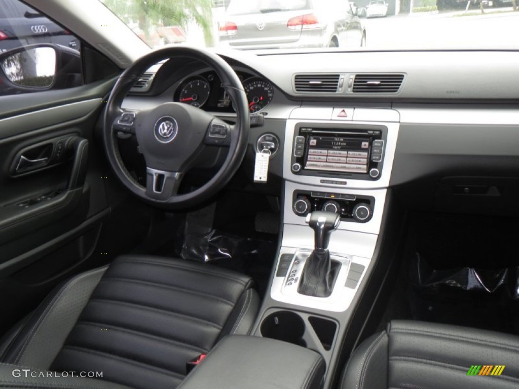 2010 Volkswagen CC Sport Black Dashboard Photo #77828559