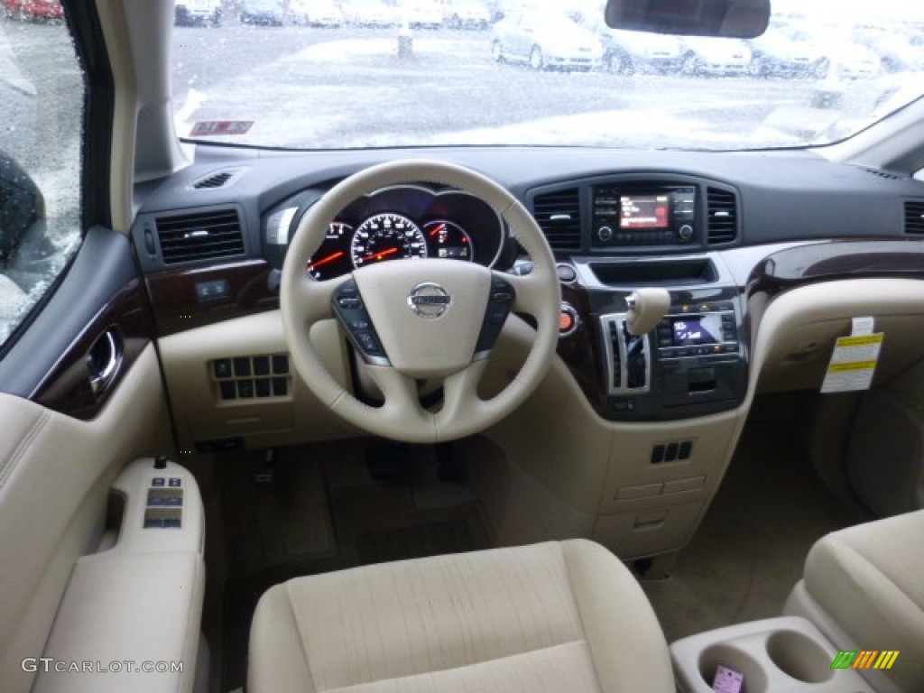 2013 Nissan Quest 3.5 SV Beige Dashboard Photo #77829103