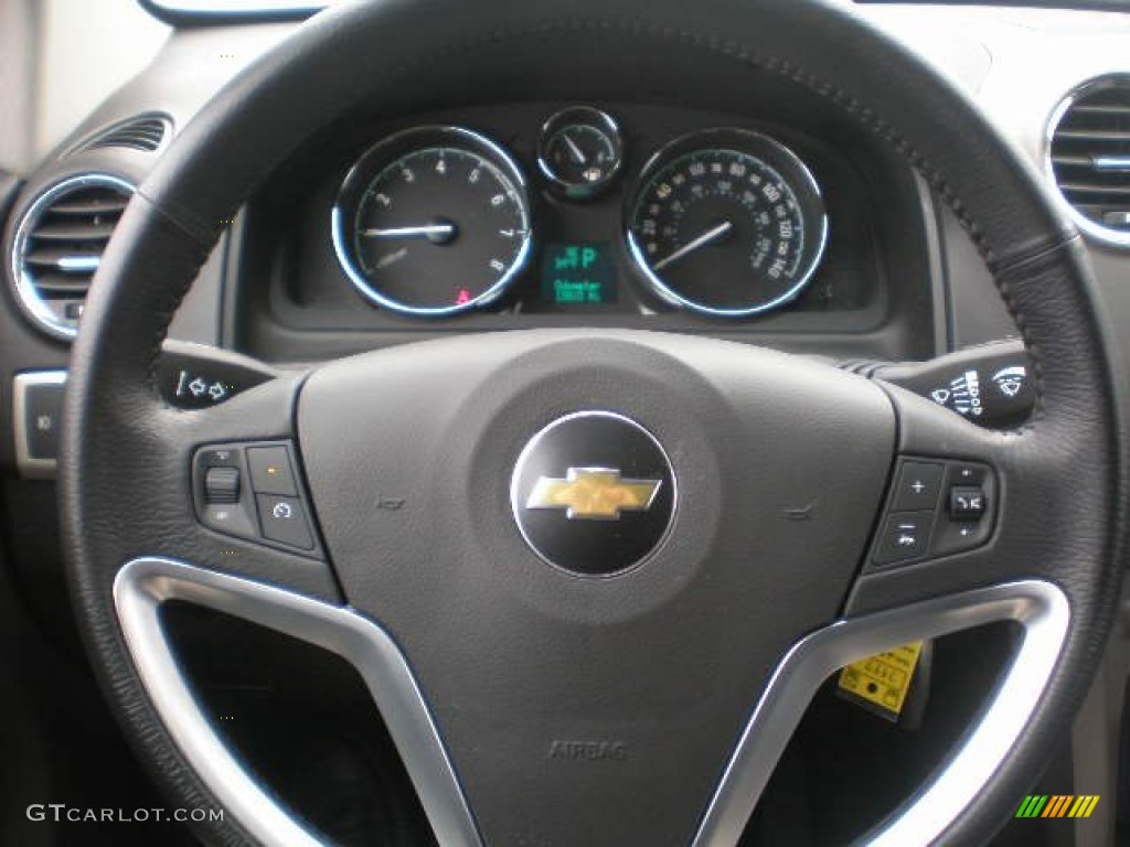 2012 Chevrolet Captiva Sport LT Black Steering Wheel Photo #77829249