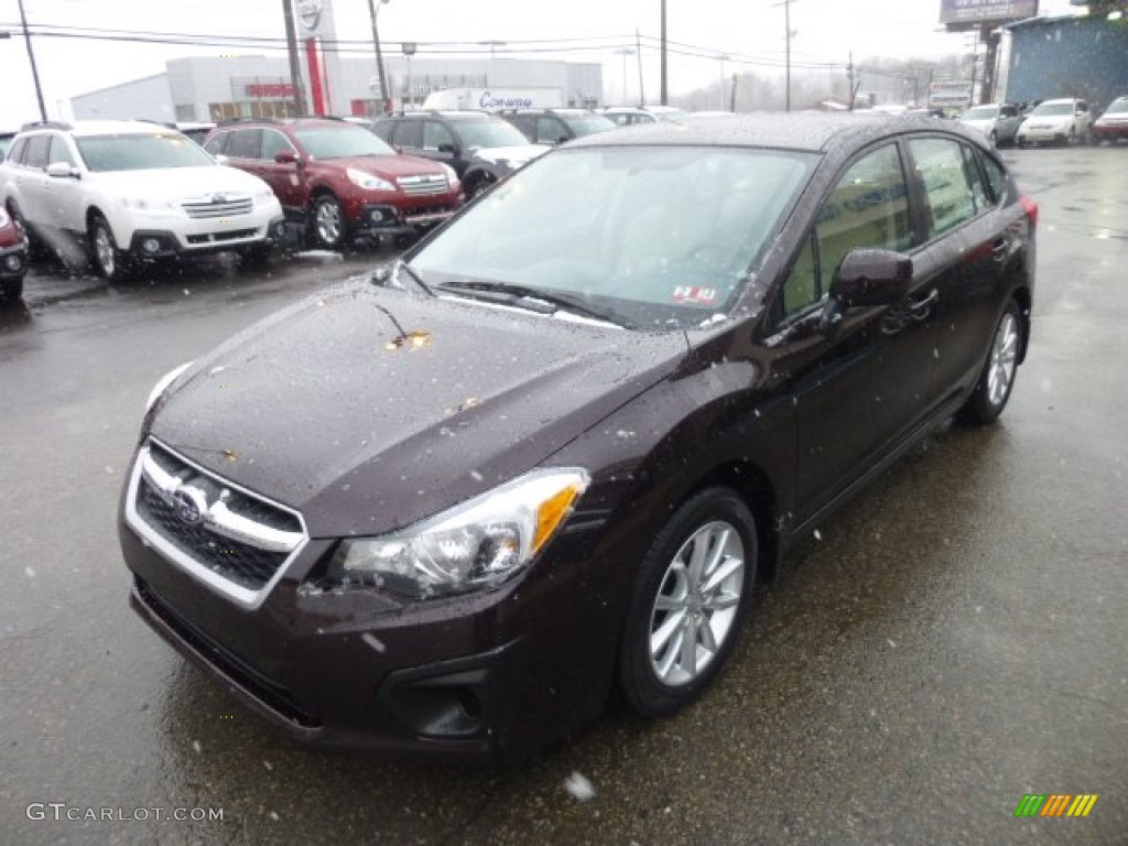 Deep Cherry Red Pearl 2013 Subaru Impreza 2.0i Premium 5 Door Exterior Photo #77829763
