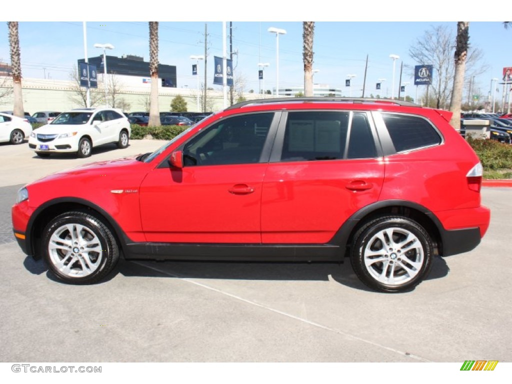 Crimson Red 2007 BMW X3 3.0si Exterior Photo #77829915