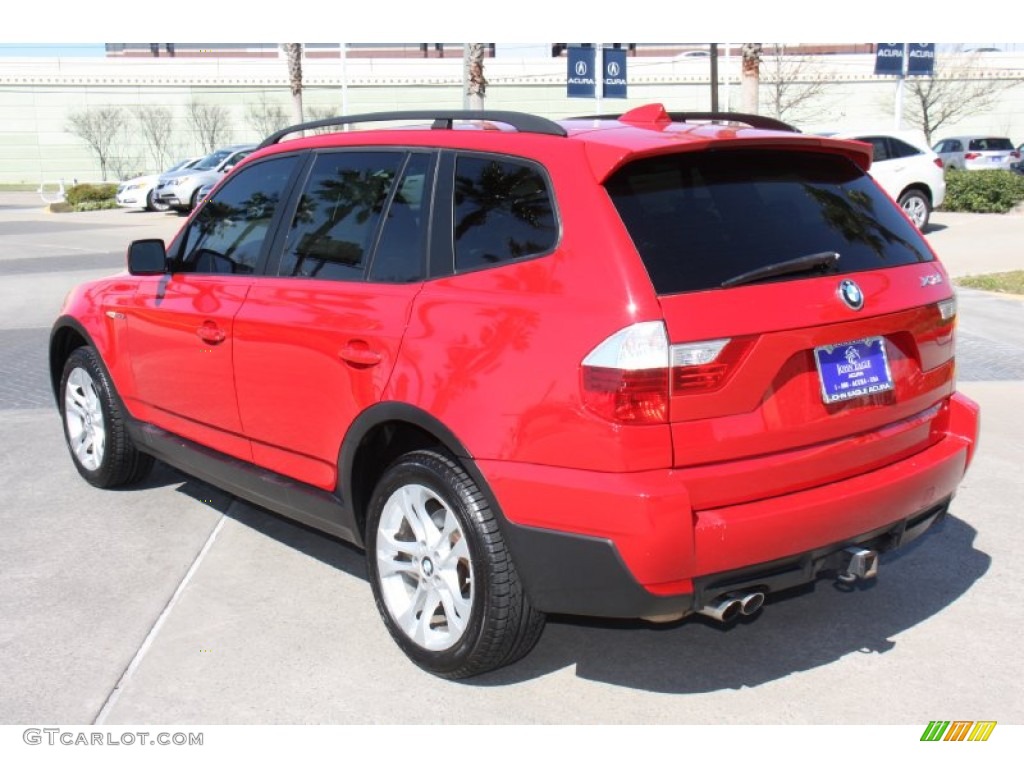 2007 X3 3.0si - Crimson Red / Sand Beige photo #7