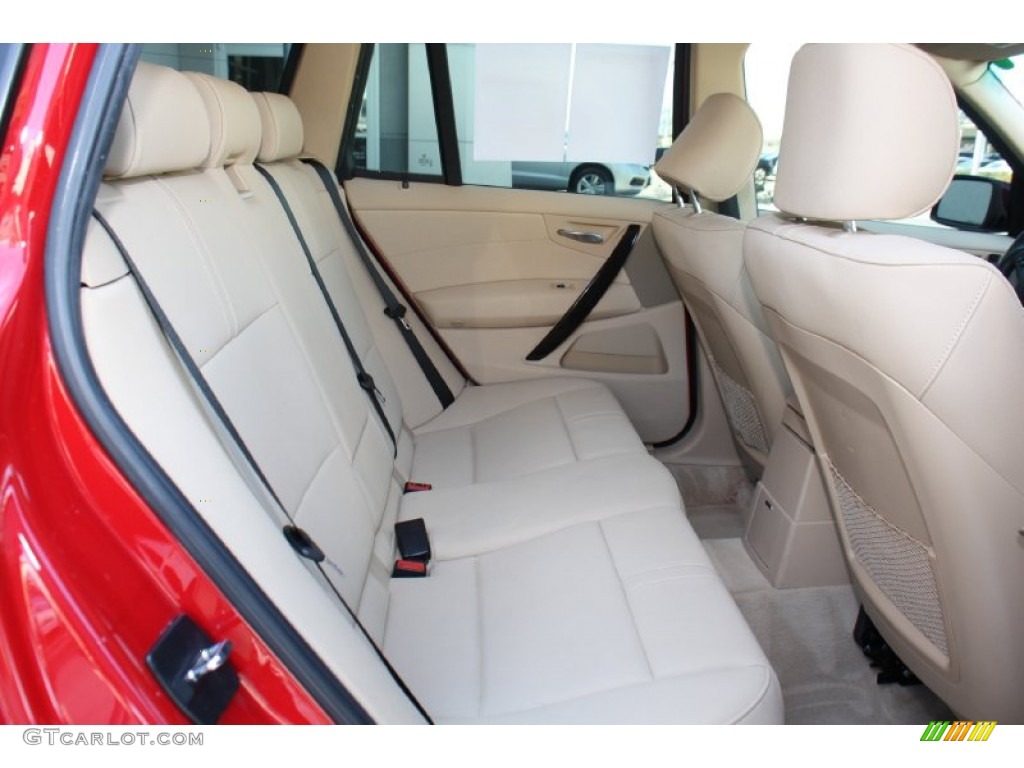 Sand Beige Interior 2007 BMW X3 3.0si Photo #77830106