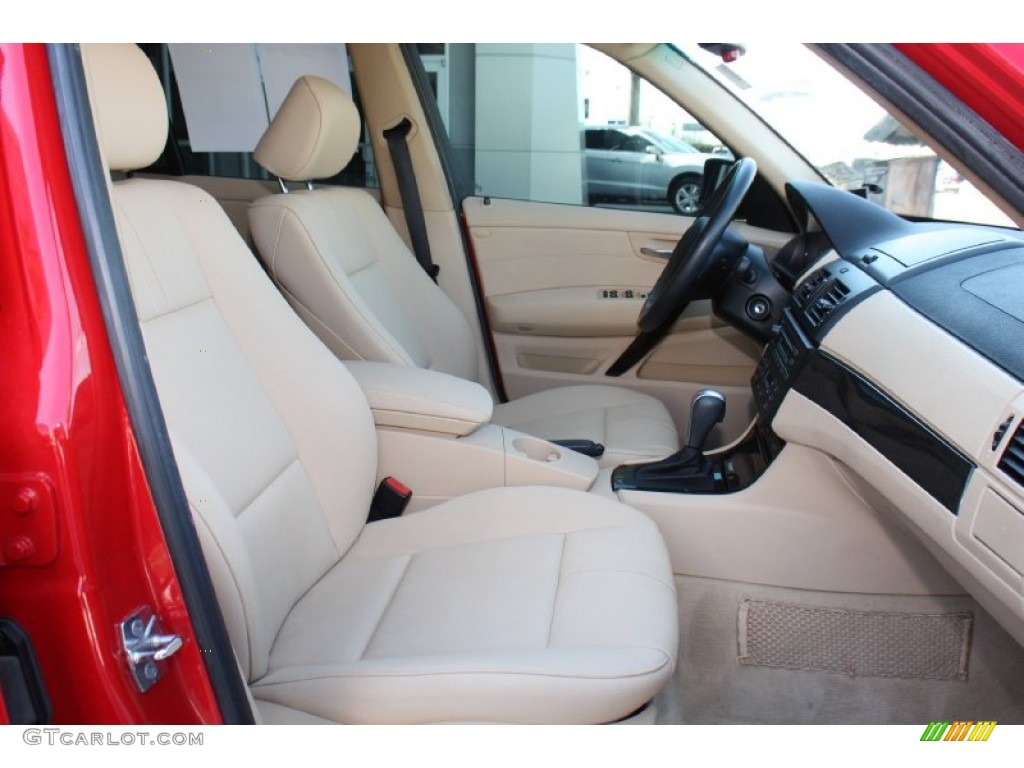 2007 X3 3.0si - Crimson Red / Sand Beige photo #16