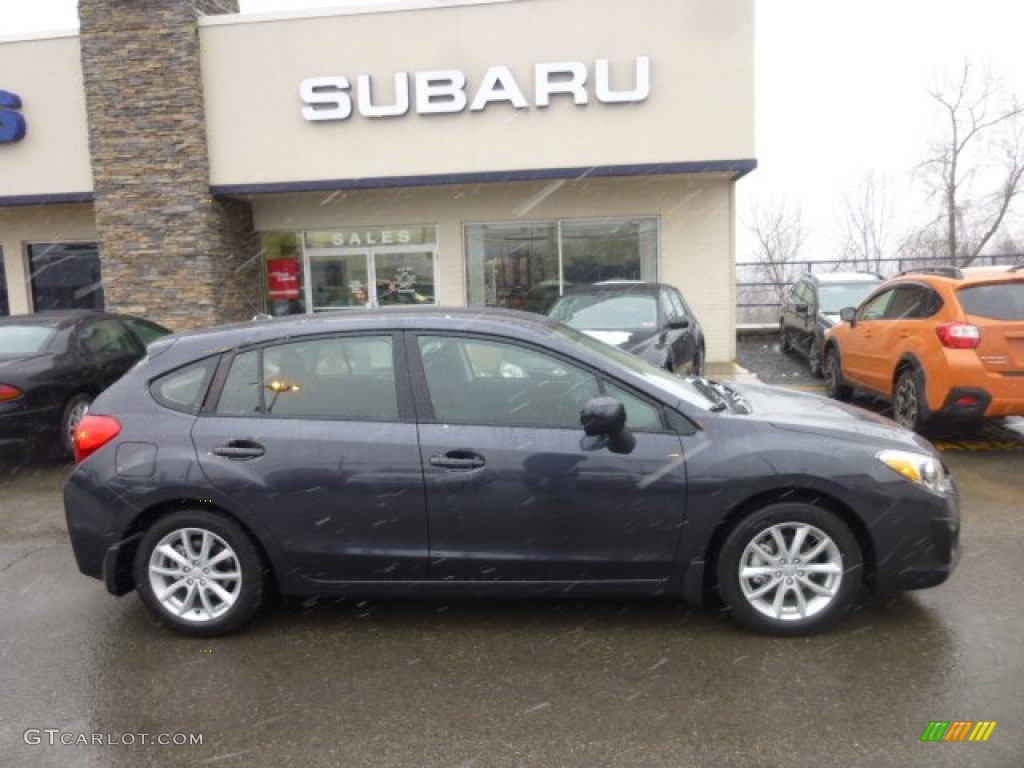 2013 Impreza 2.0i Premium 5 Door - Dark Gray Metallic / Black photo #8