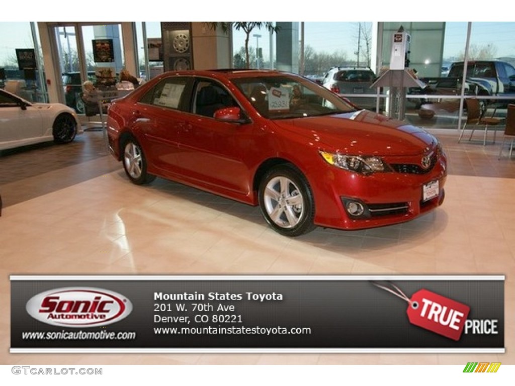 2013 Camry SE - Barcelona Red Metallic / Black photo #1