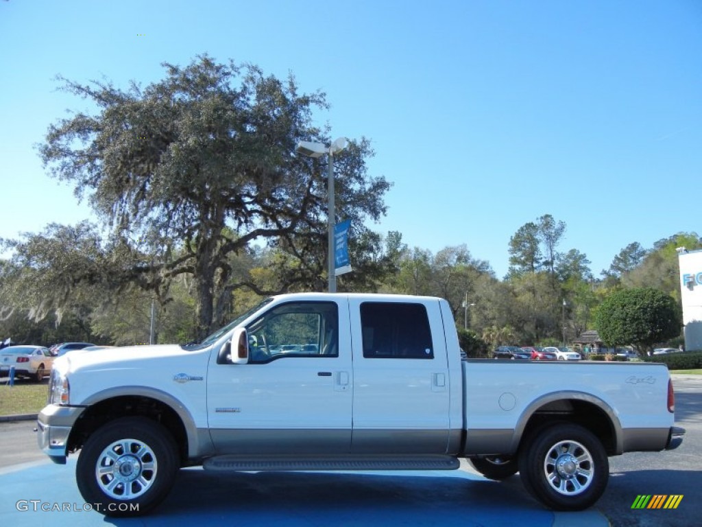 Oxford White 2005 Ford F250 Super Duty King Ranch Crew Cab 4x4 Exterior Photo #77831588