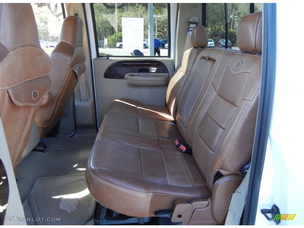 2005 Ford F250 Super Duty King Ranch Crew Cab 4x4 Rear Seat Photo #77831993