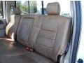 2005 Ford F250 Super Duty Castano Brown Leather Interior Rear Seat Photo