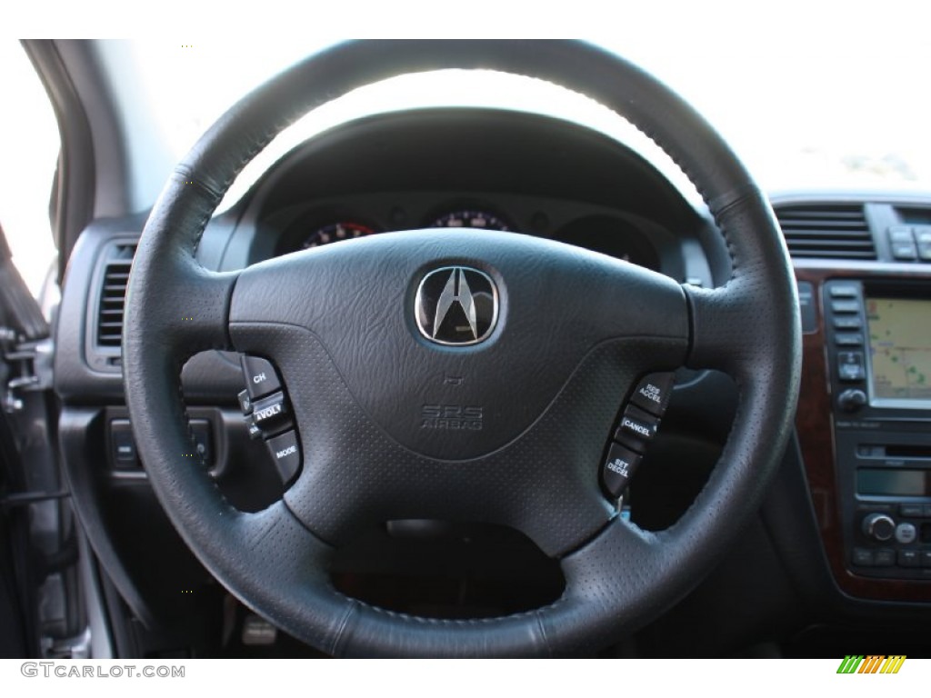 2004 Acura MDX Touring Ebony Steering Wheel Photo #77832461