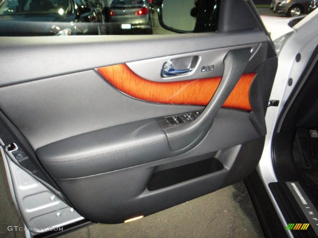 2012 Infiniti FX 35 AWD Graphite Door Panel Photo #77832530
