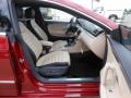 2013 Volkswagen CC Desert Beige/Black Interior Front Seat Photo