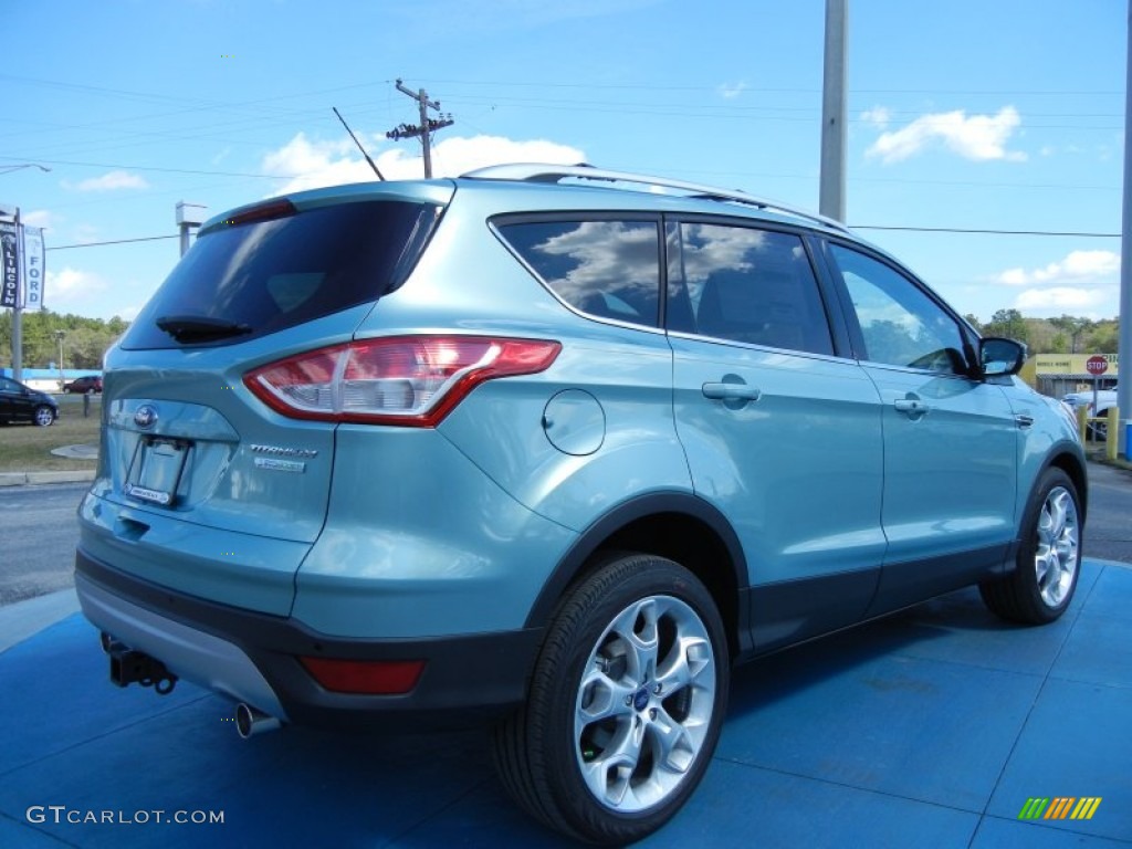 Frosted Glass Metallic 2013 Ford Escape Titanium 2.0L EcoBoost Exterior Photo #77832660