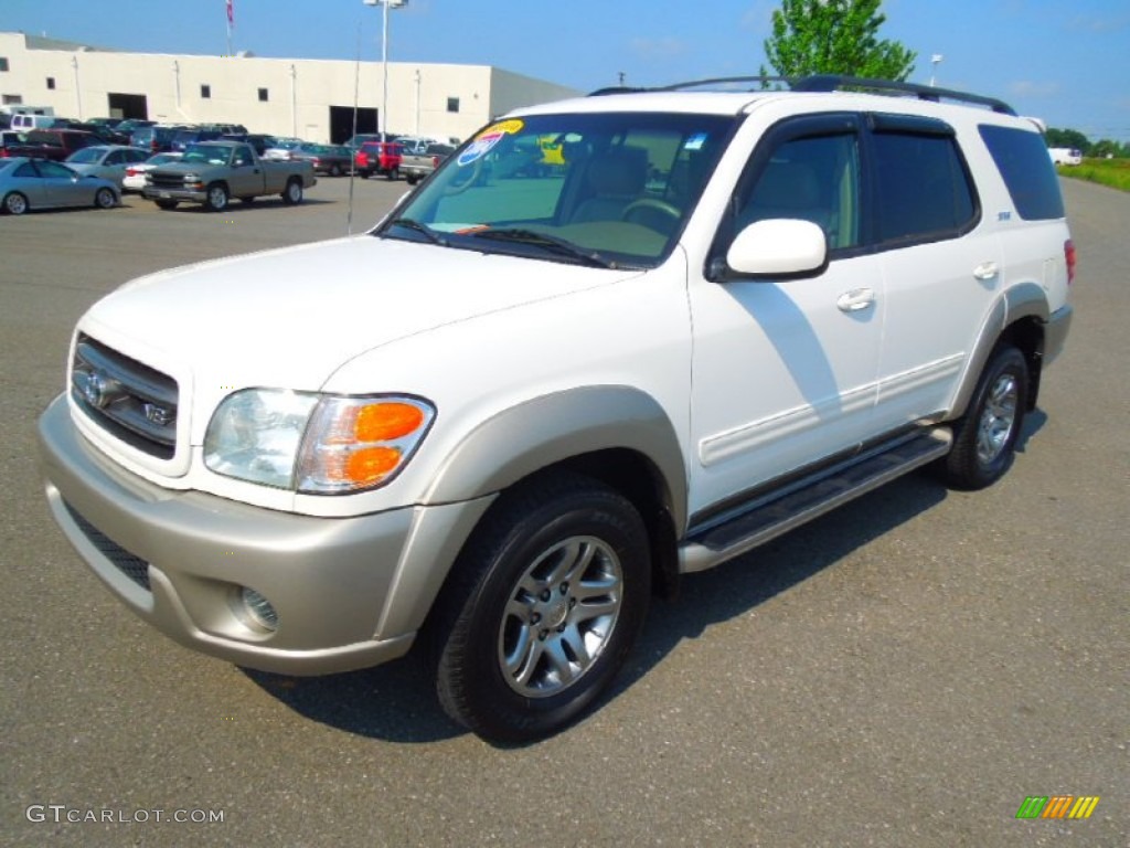Natural White Toyota Sequoia