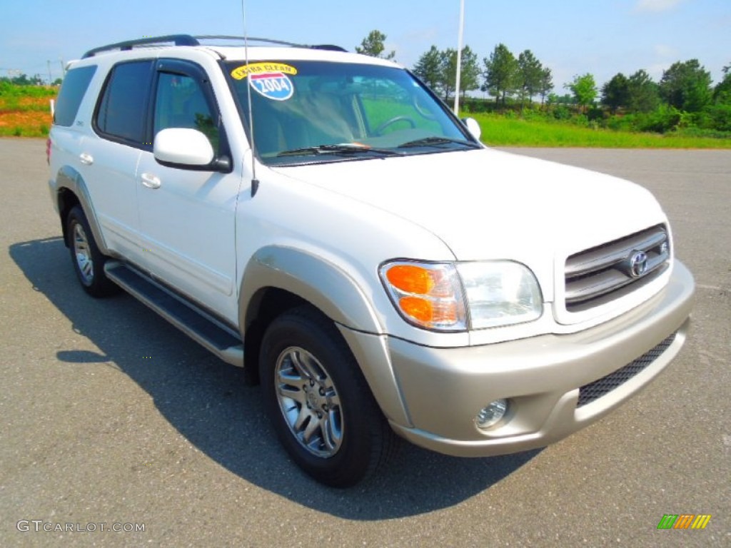 Natural White 2004 Toyota Sequoia SR5 Exterior Photo #77833938