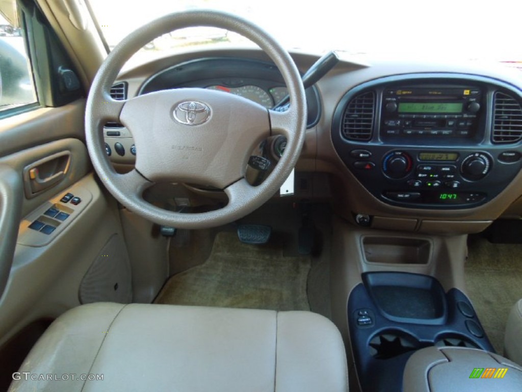 2004 Toyota Sequoia SR5 Oak Dashboard Photo #77834357