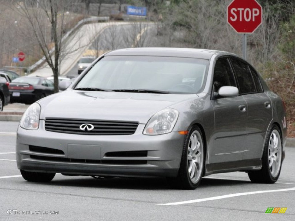 2004 G 35 Sedan - Diamond Graphite Gray Metallic / Graphite photo #1