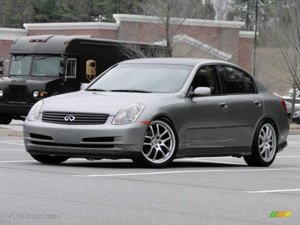 2004 G 35 Sedan - Diamond Graphite Gray Metallic / Graphite photo #5